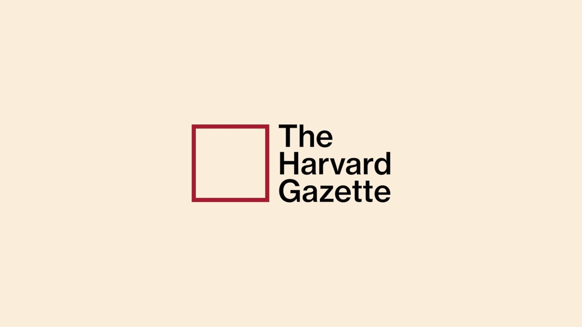 A logo of the harvard gazette